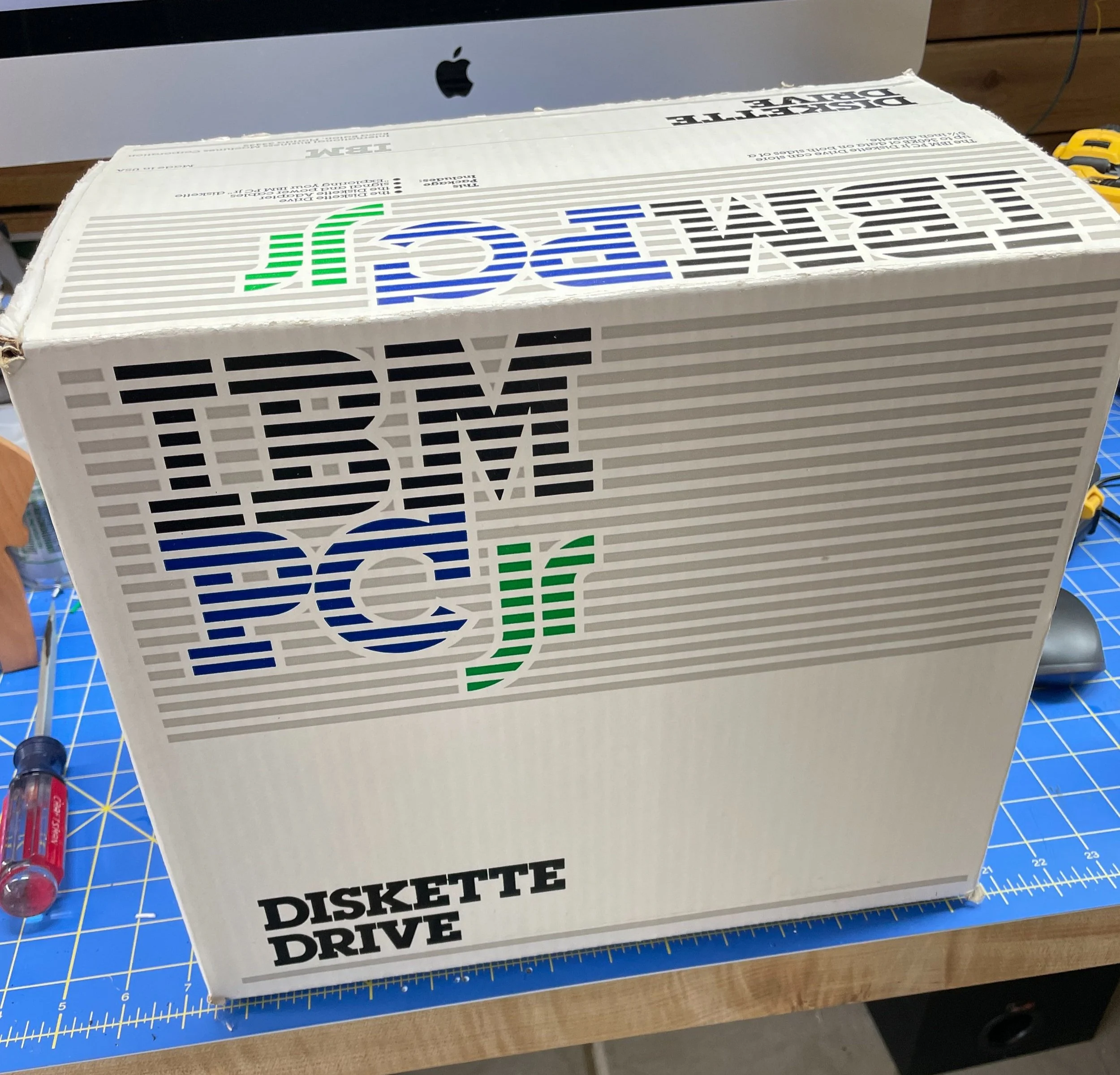 PCjr diskette drive upgrade kit box