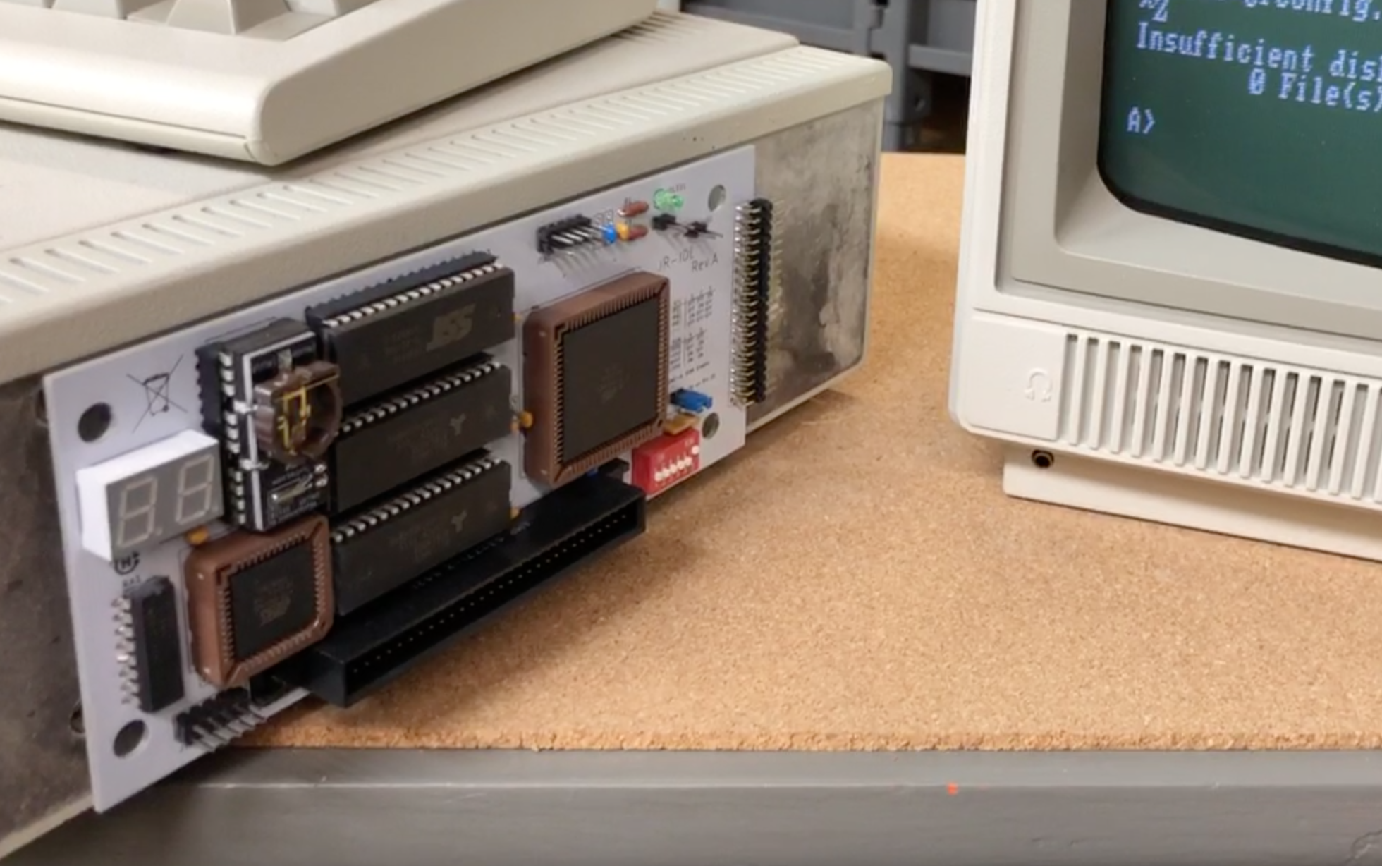 jr-IDE sidecar installed on PCjr