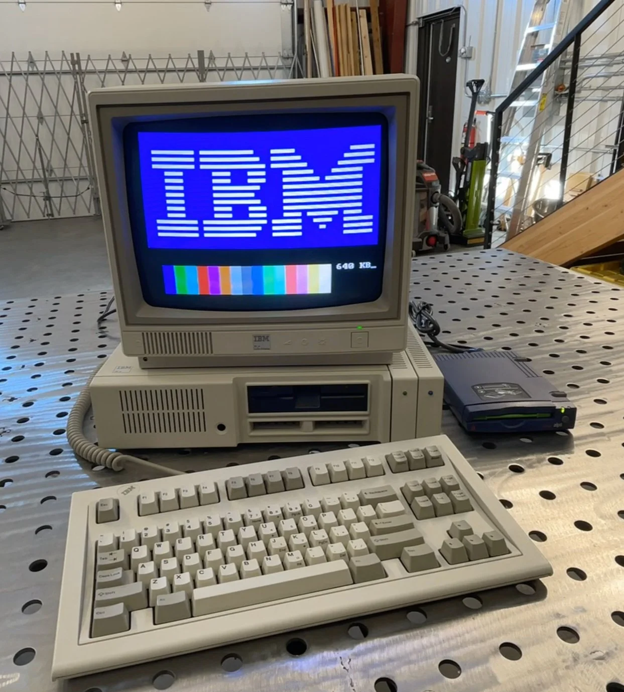 Restored PCjr system running