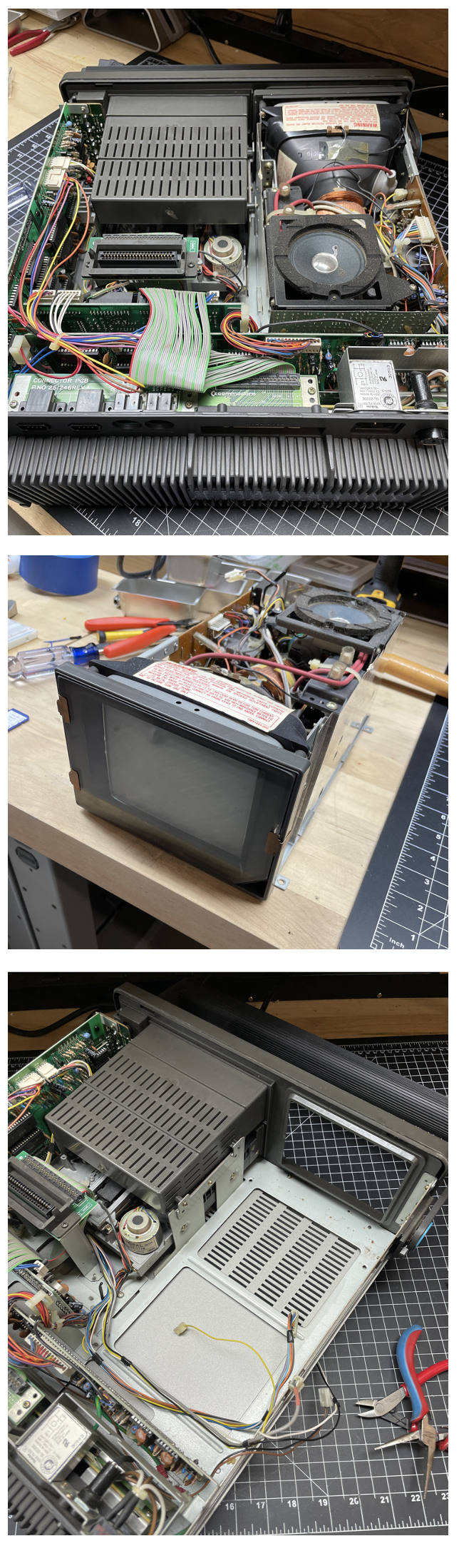 LCD screen with diagnostics
