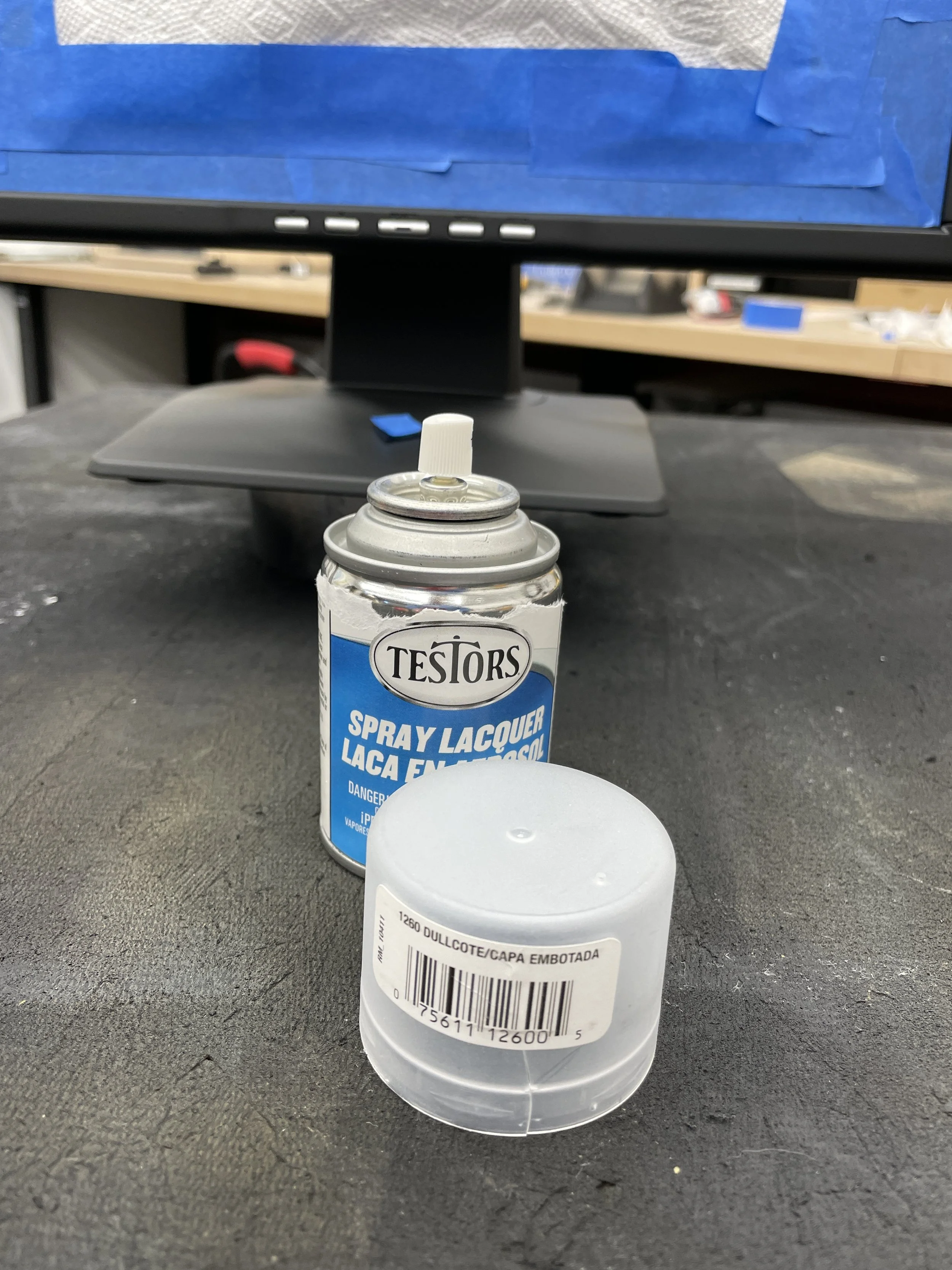 Testor&rsquo;s Spray Lacquer Dull Coat — the final matte topcoat that knocks down the gloss to authentic NeXT-finish levels