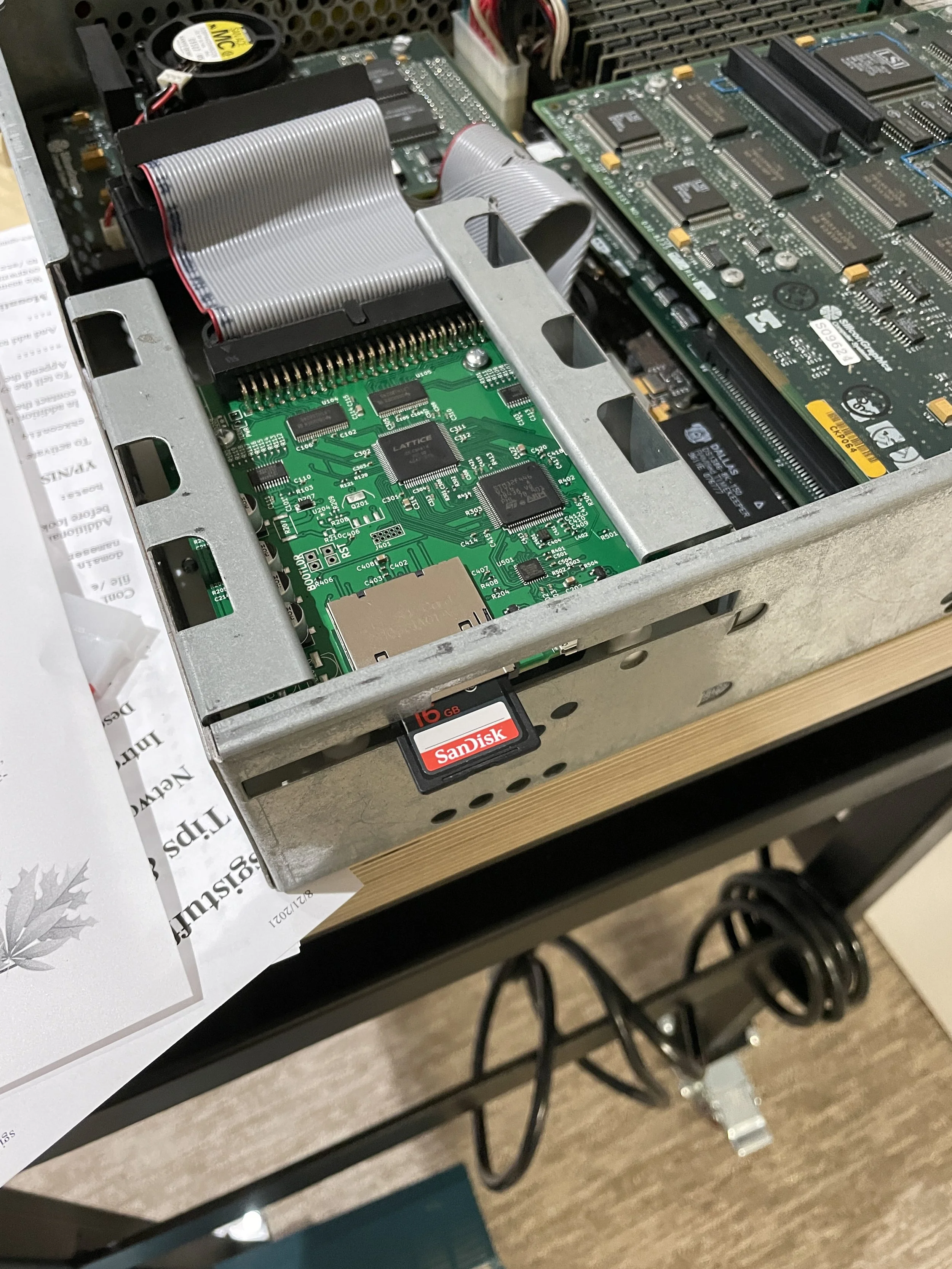 SCSI2SD board in floppy bay